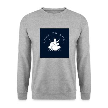 Klara - Unisex Pullover - Weißgrau meliert - Vorne - Alina (178cm) & Michal (187cm)