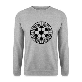 Soccer Papa Logo Sport - Sweat-shirt Unisexe - gris chiné - Devant - Alina (178cm) & Michal (187cm)