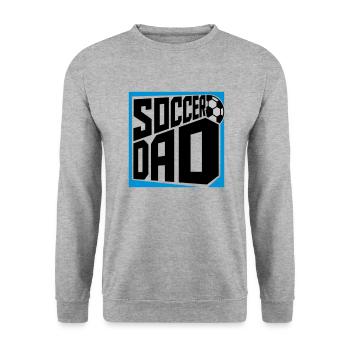 Logo Design Soccer Papa - Sweat-shirt Unisexe - gris chiné - Devant - Alina (178cm) & Michal (187cm)