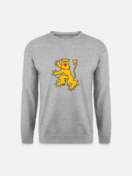 Leeuw OF vlag van Aveyron - Uniseks sweater - witgrijs gemêleerd