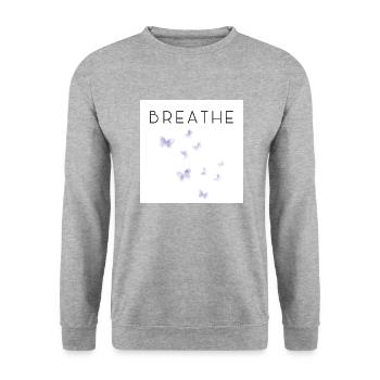 Feel free - Unisex Pullover - Weißgrau meliert - Vorne - Alina (178cm) & Michal (187cm)