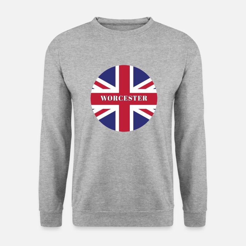 Worcester - Unisex Pullover - Weißgrau meliert