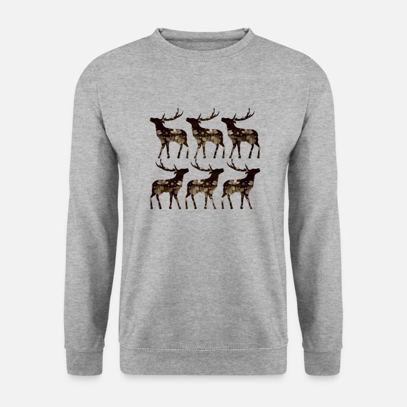 Cerf - Sweat-shirt Unisexe - gris chiné