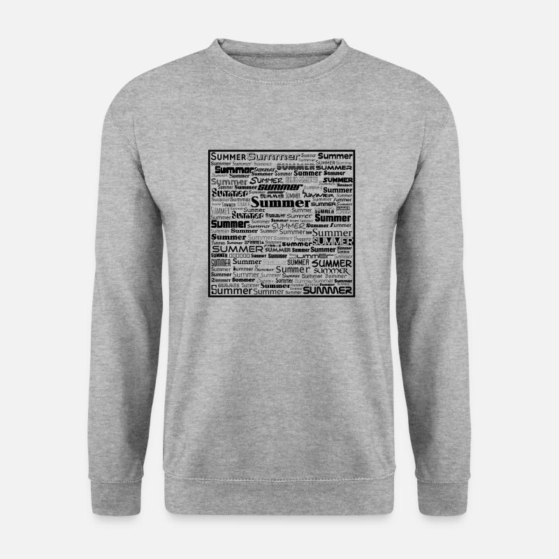 Summer Black - Unisex Pullover - Weißgrau meliert