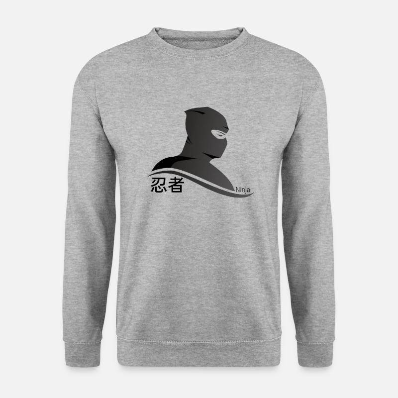 Ninja - Unisex Pullover - Weißgrau meliert