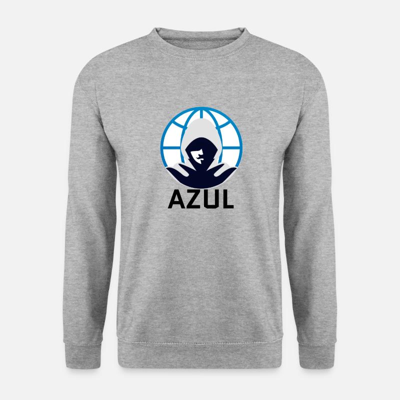 AZUL - Unisex Pullover - Weißgrau meliert