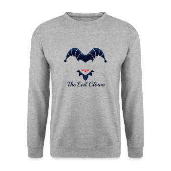 Clown - Sweat-shirt Unisexe - gris chiné - Devant - Alina (178cm) & Michal (187cm)