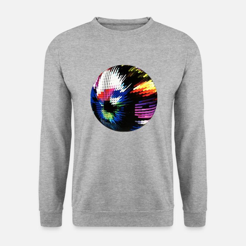 Farbkugel - Unisex Pullover - Weißgrau meliert