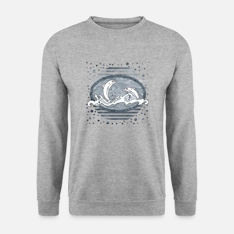 Dolphins - Unisex Sweatshirt - salt & pepper
