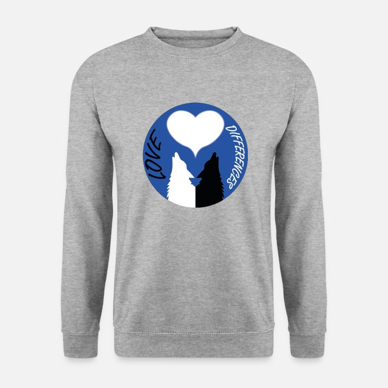 Love differences - Unisex Sweatshirt - salt & pepper