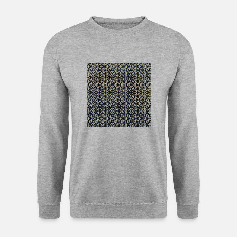 Gold Tie Dye Textile Pattern - Unisex Sweatshirt - salt & pepper