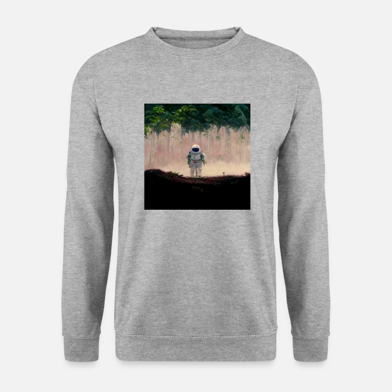 Lonely Voyager 002 - Unisex Pullover - Weißgrau meliert