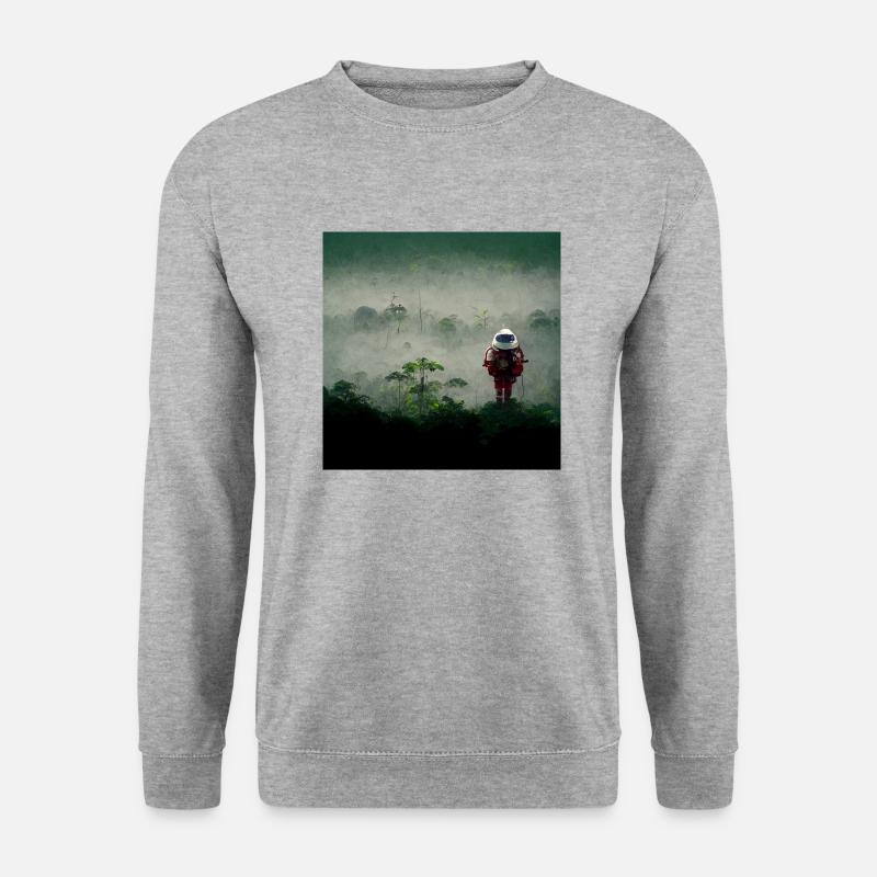 Lonely Voyager 001 - Unisex Pullover - Weißgrau meliert