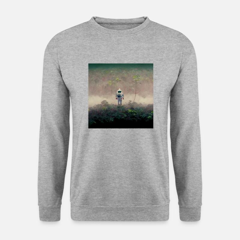 Lonely Voyager 006 - Unisex Pullover - Weißgrau meliert