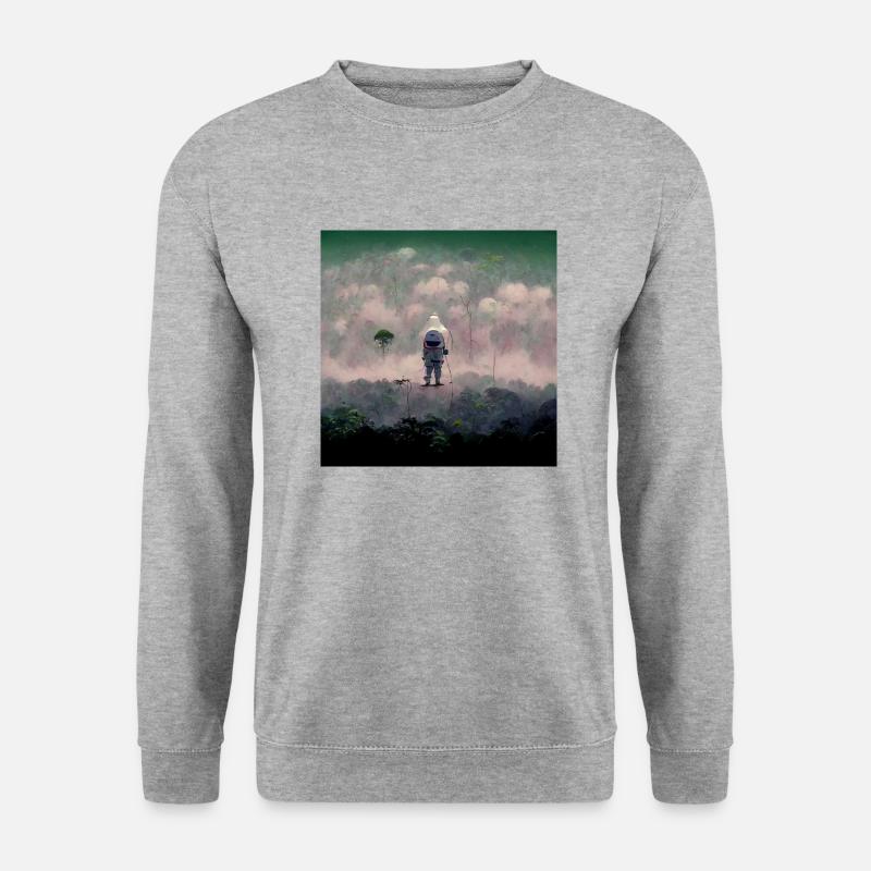 Lonely Voyager 020 - Unisex Pullover - Weißgrau meliert