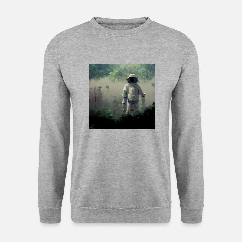 Lonely Voyager 038 - Unisex Pullover - Weißgrau meliert
