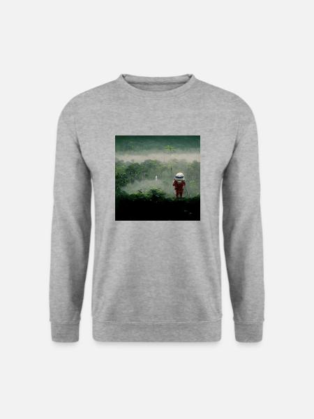 Lonely Voyager 034 - Unisex Pullover - Weißgrau meliert