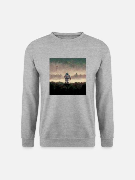 Lonely Voyager 050 - Unisex Pullover - Weißgrau meliert