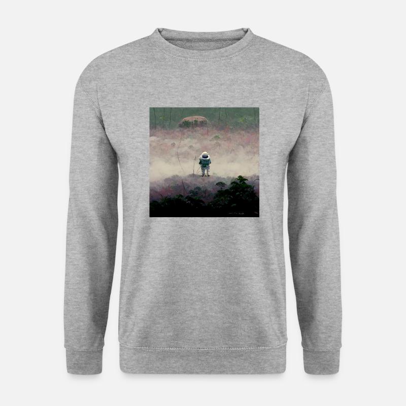 Lonely Voyager 044 - Unisex Pullover - Weißgrau meliert