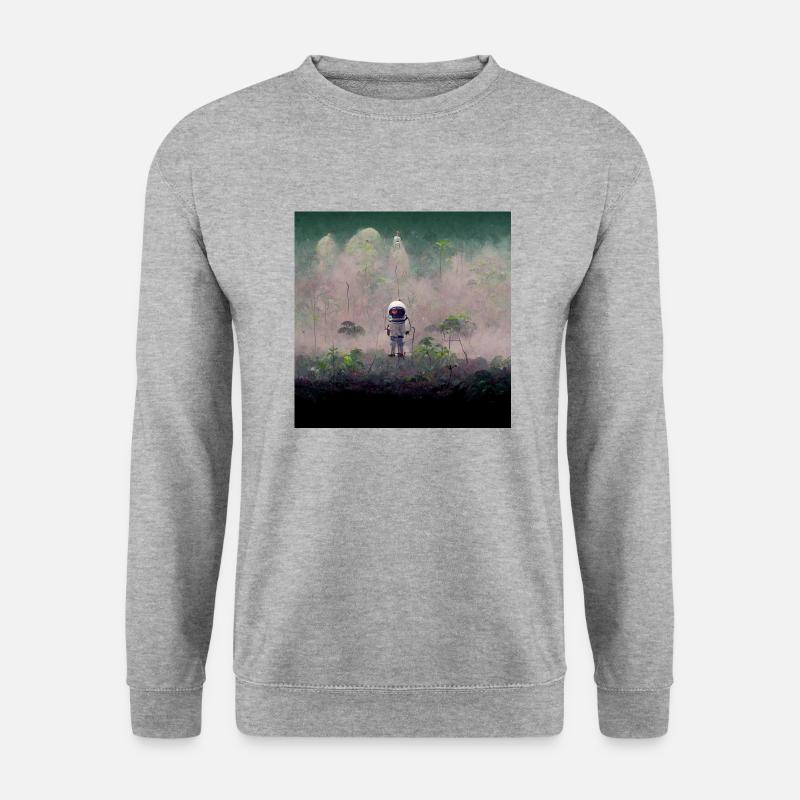 Lonely Voyager 048 - Unisex Pullover - Weißgrau meliert