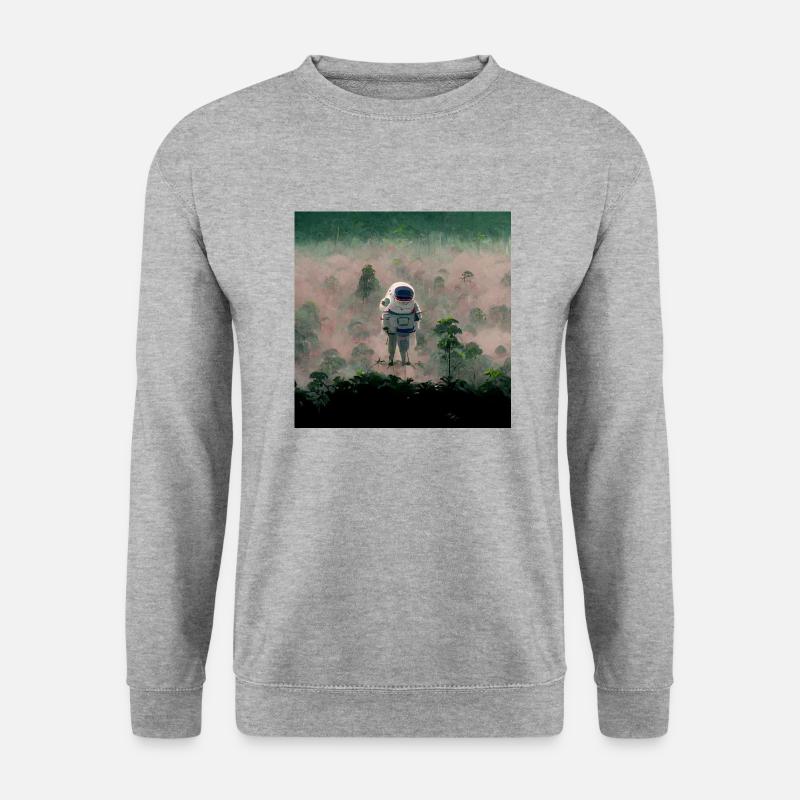 Lonely Voyager 058 - Unisex Pullover - Weißgrau meliert