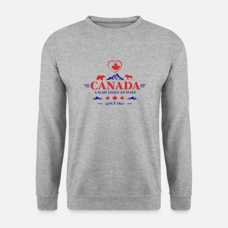 Canada Vancouver Montréal Toronto Maple Leaf Bears - Sweat-shirt Unisexe - gris chiné