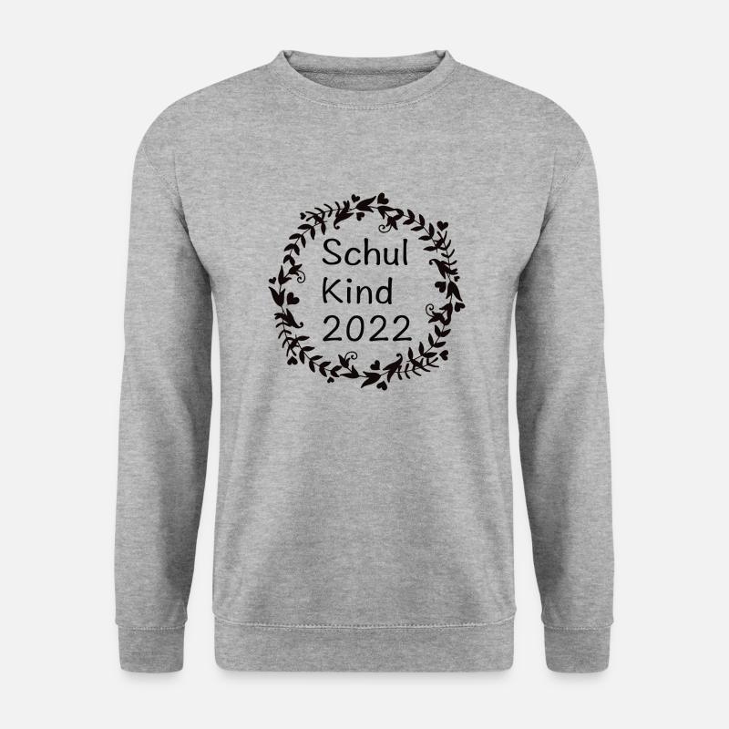 Schulkind Black - Unisex Pullover - Weißgrau meliert