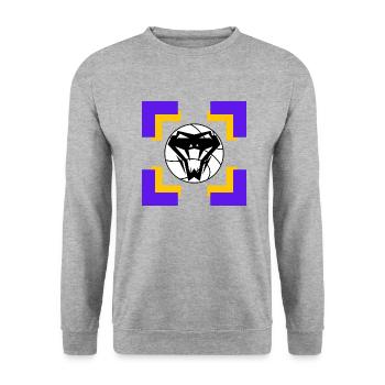 Mamba Forever T-Shirt.Design für jeden Kobe Fan - Unisex Pullover - Weißgrau meliert - Vorne - Alina (178cm) & Michal (187cm)