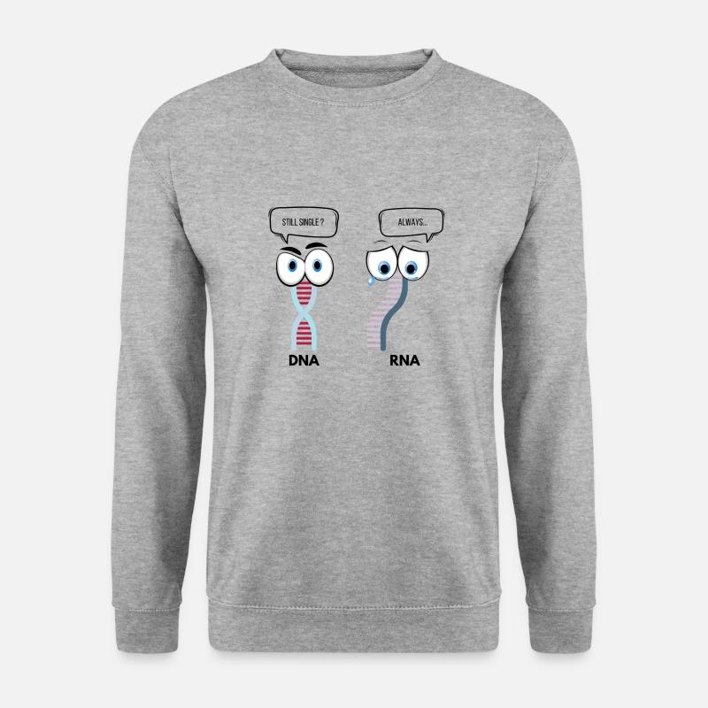 DNA x RNA - Unisex Pullover - Weißgrau meliert