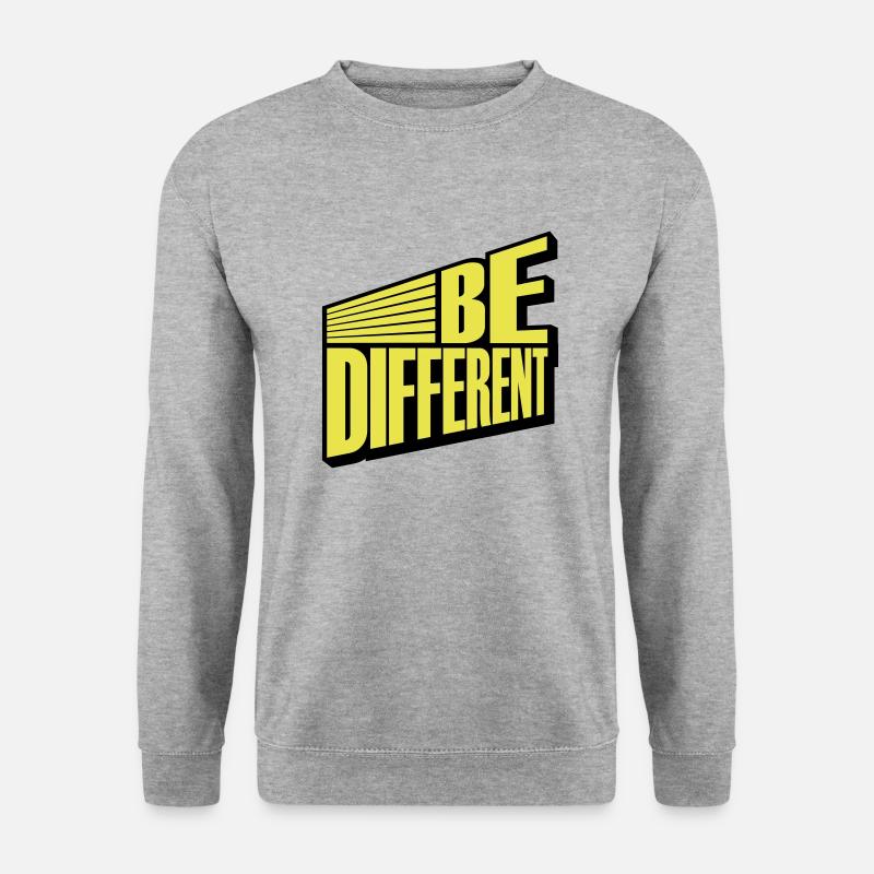 Be different Logo Design - Unisex Sweatshirt - salt & pepper