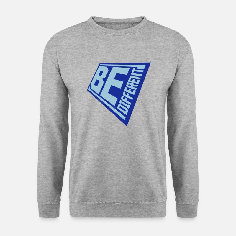 Be different Logo Design - Unisex Sweatshirt - salt & pepper
