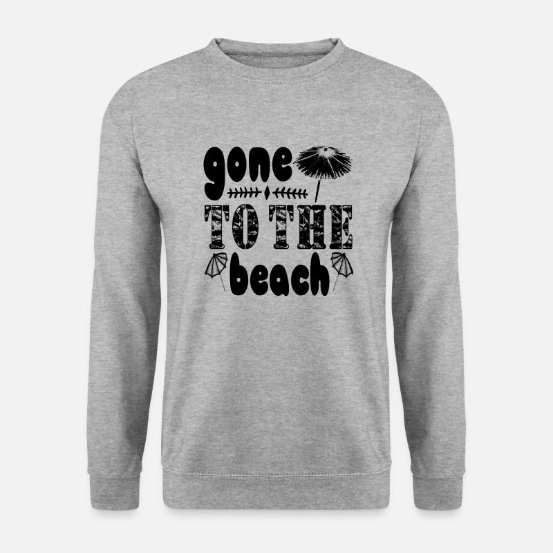 Gone to the Beach - Unisex Pullover - Weißgrau meliert