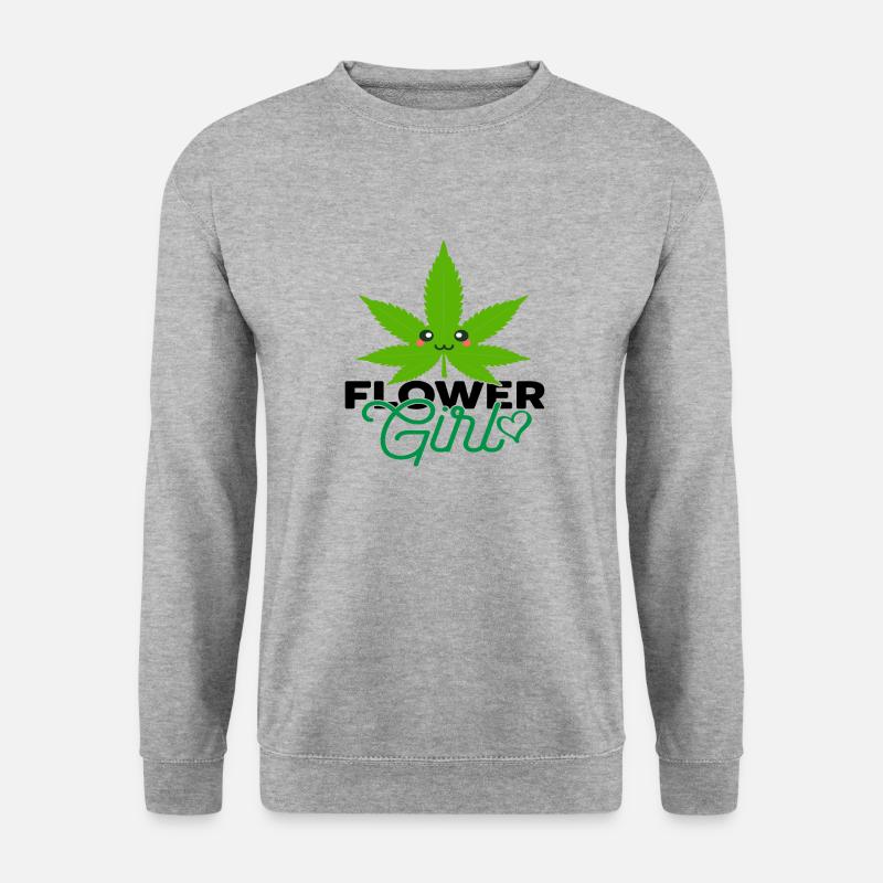 Flower Girl - Unisex Pullover - Weißgrau meliert