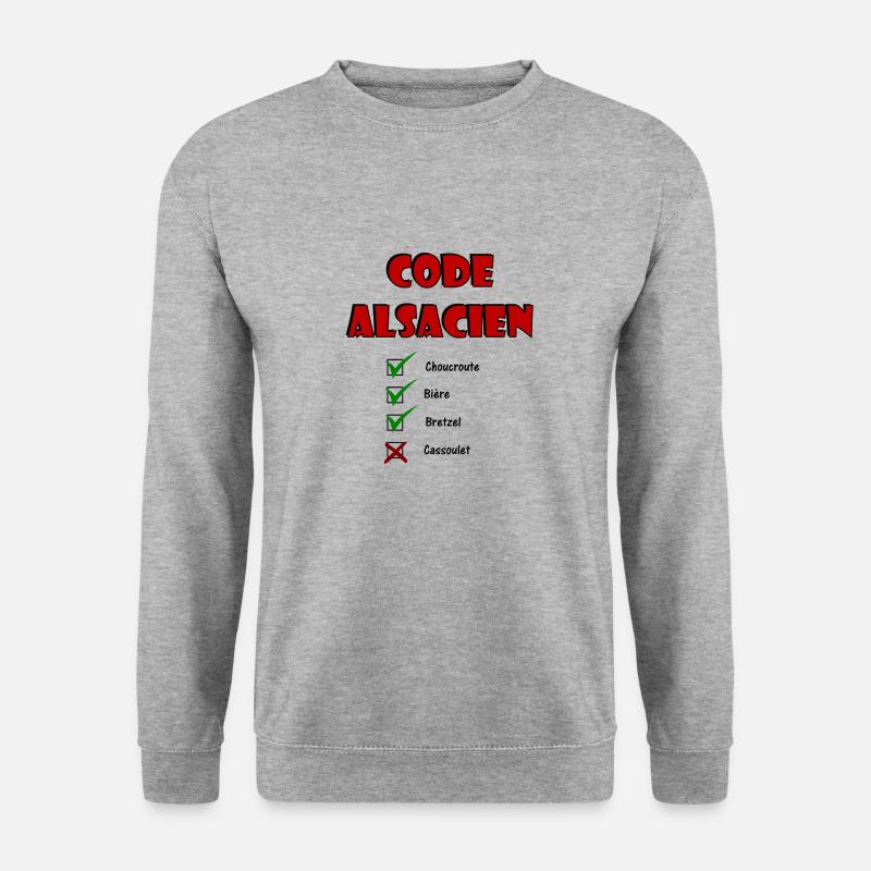 Code Alsacien - Sweat-shirt Unisexe - gris chiné