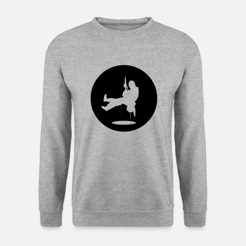 climbing - Unisex Pullover - Weißgrau meliert