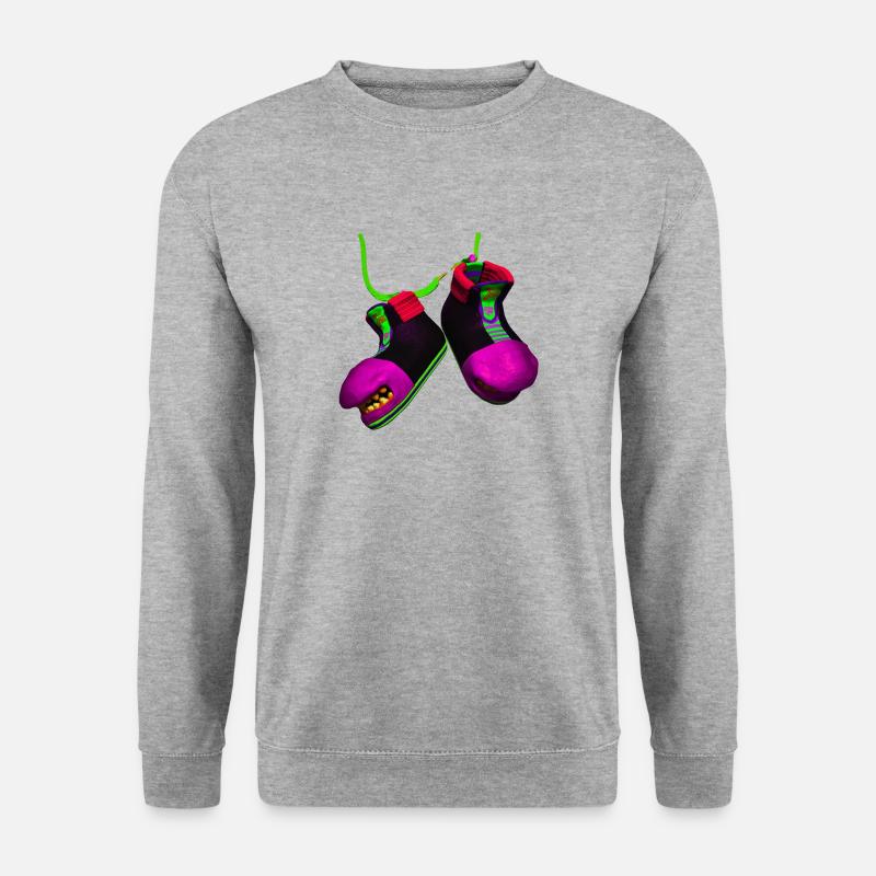 PROJEKT ZAMBAX - Unisex Pullover - Weißgrau meliert