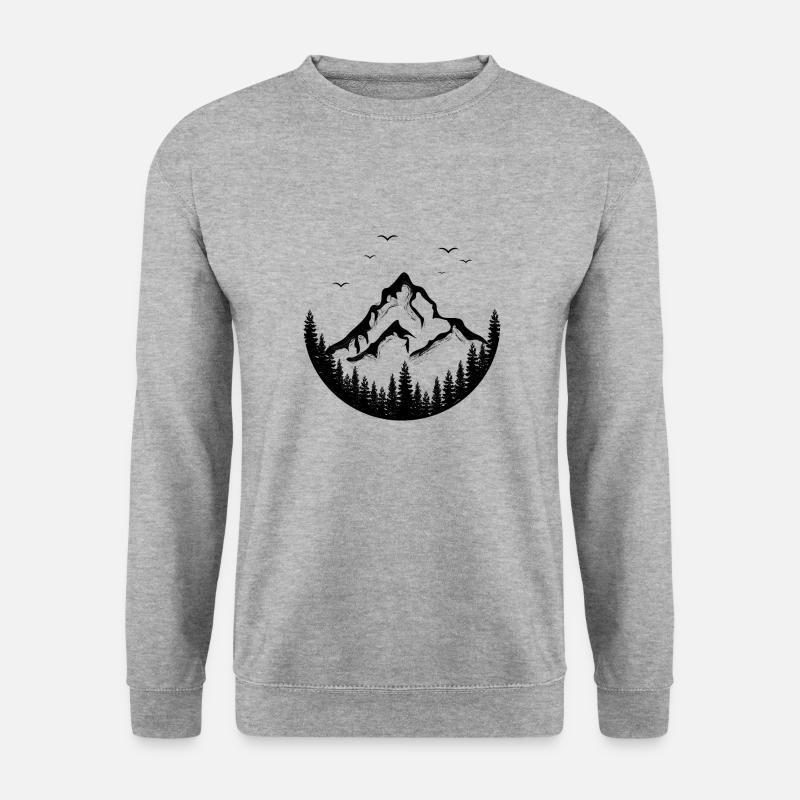 Abmelden Go Explore - Unisex Pullover - Weißgrau meliert