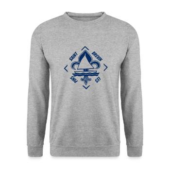 Saint Brevin les Pins Bretagne Vendée France - Unisex Sweatshirt - salt & pepper - Front - Alina (178cm) & Michal (187cm)