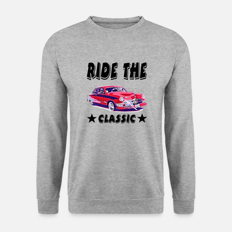 Auto - Unisex Pullover - Weißgrau meliert