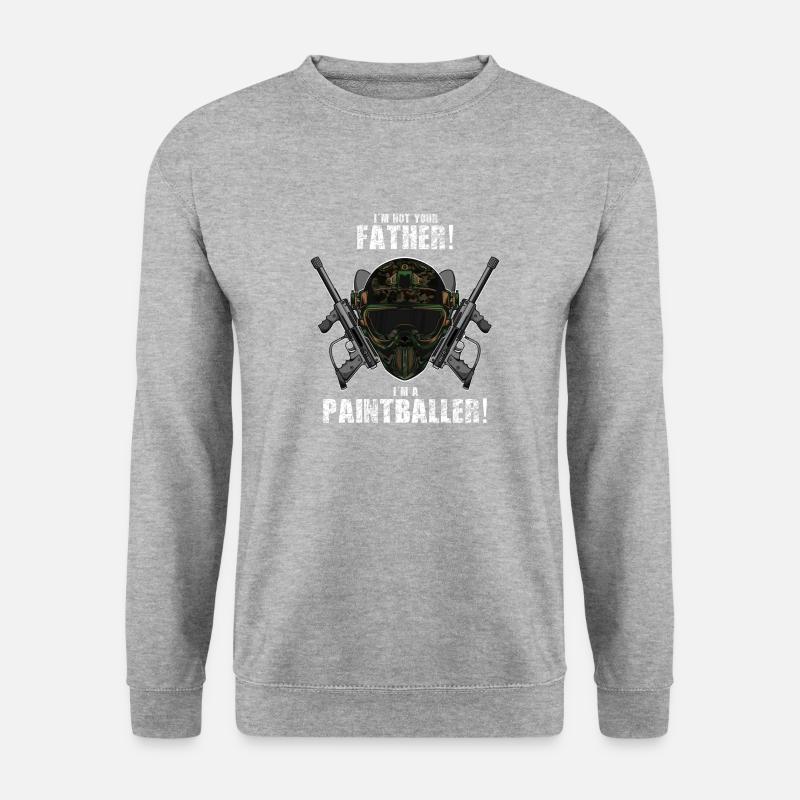 Paintball Gotcha - Unisex Pullover - Weißgrau meliert