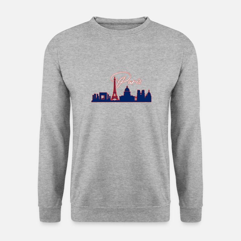 Silhouette Paris - Unisex Pullover - Weißgrau meliert