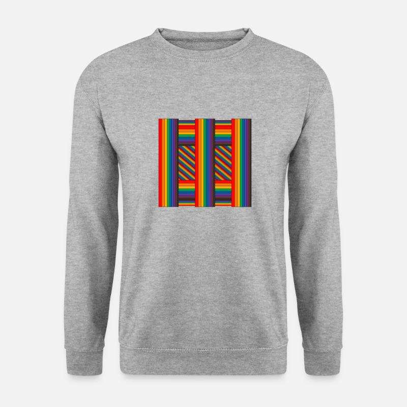 RainbowArt - Unisex Pullover - Weißgrau meliert