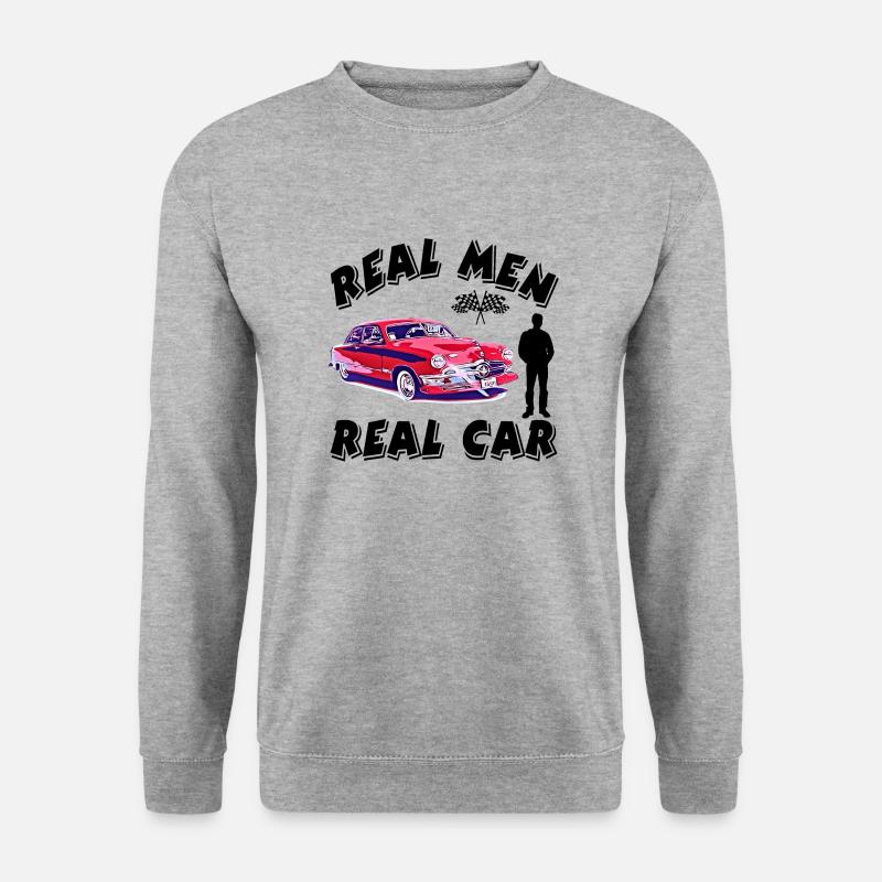 Auto - Unisex Pullover - Weißgrau meliert