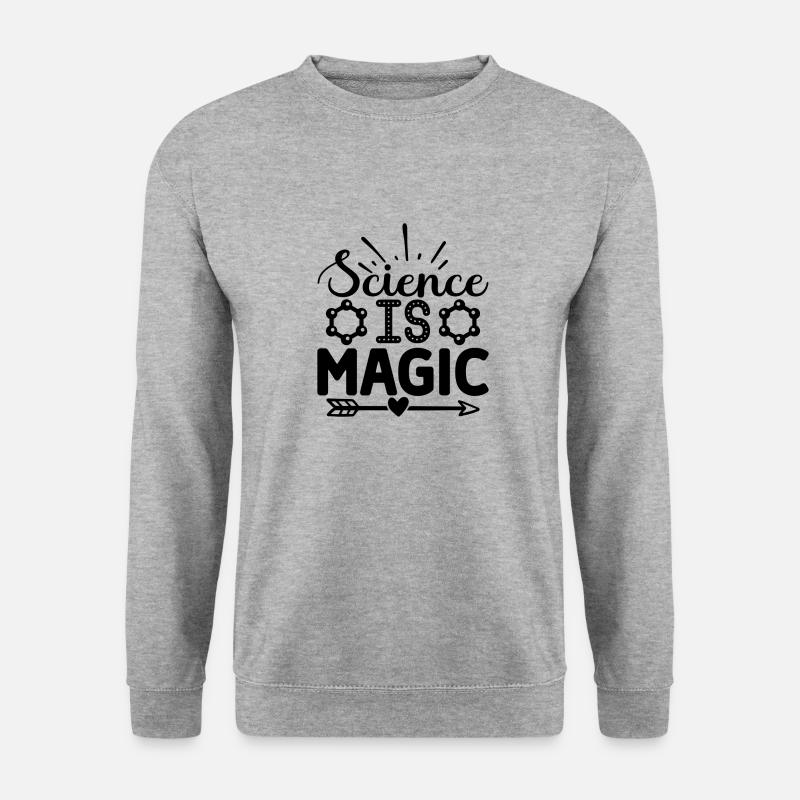 Science is Magic - Unisex Pullover - Weißgrau meliert