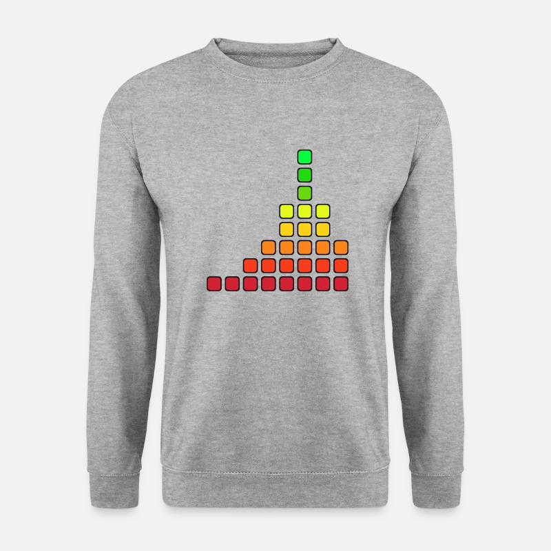 Traffic Light gradient - Fibonacci - Unisex Sweatshirt - salt & pepper