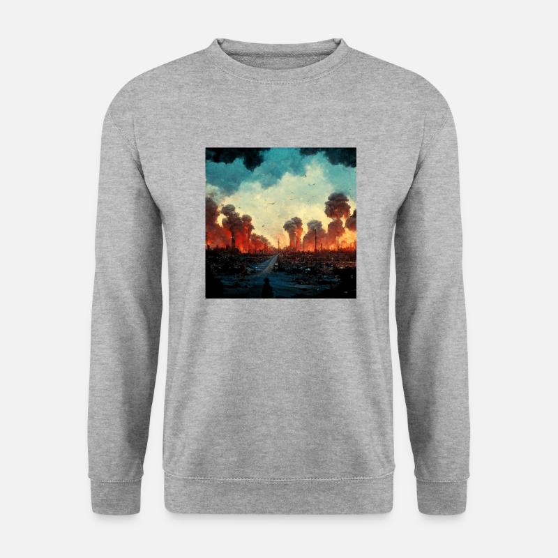 Kein Krieg! - Unisex Pullover - Weißgrau meliert