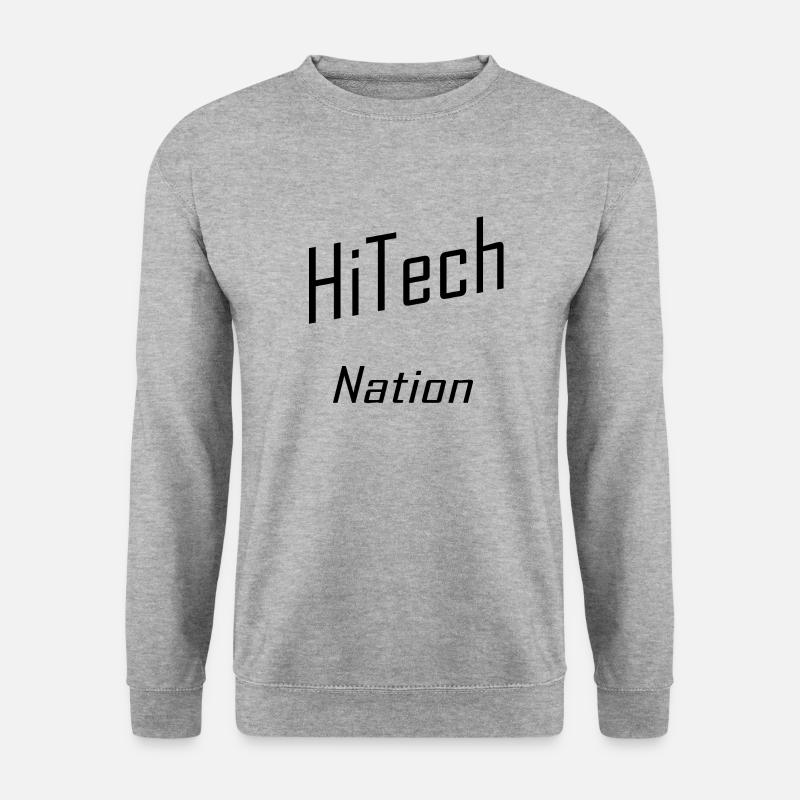 HiTech Nation - Unisex Pullover - Weißgrau meliert