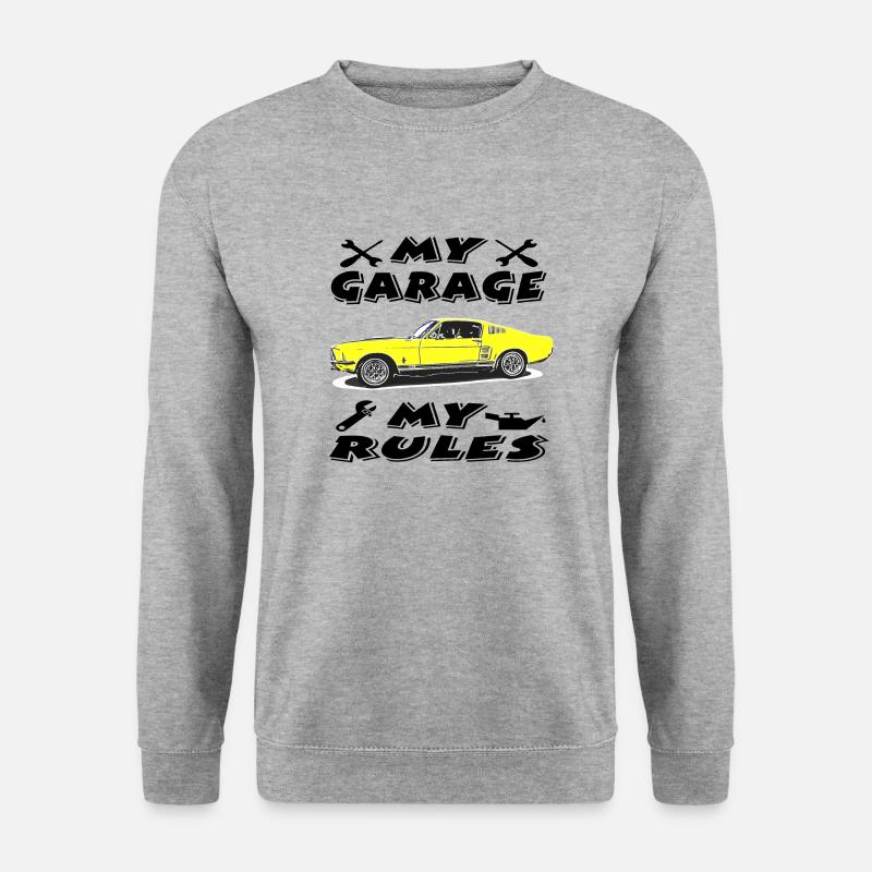 Auto - Unisex Pullover - Weißgrau meliert