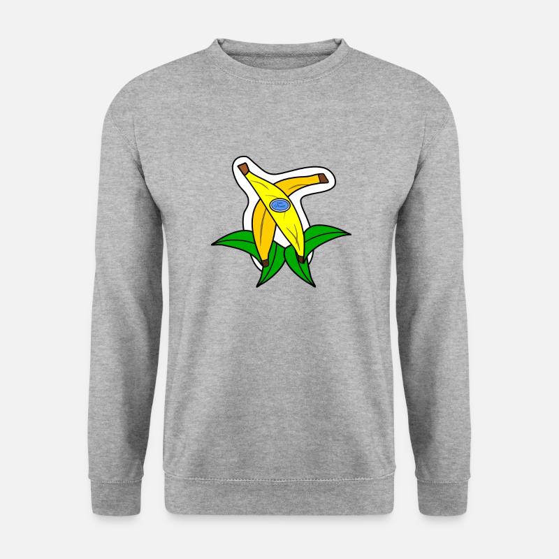 Two bananas - Unisex Pullover - Weißgrau meliert