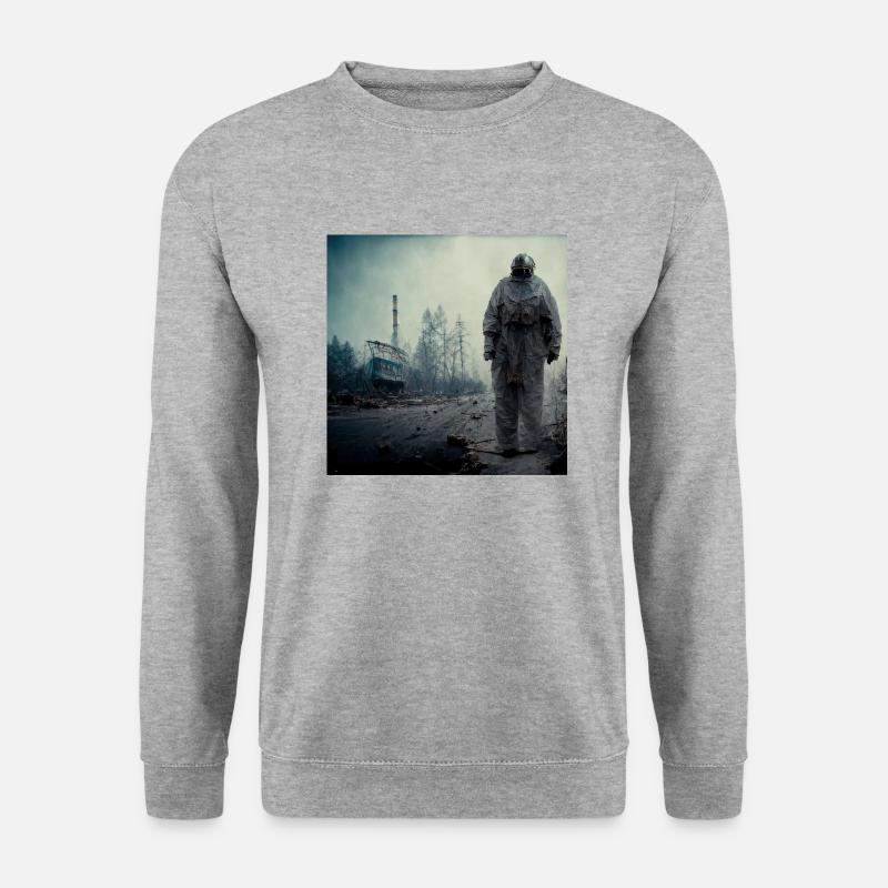Tschernobyl-malerei - Unisex Pullover - Weißgrau meliert